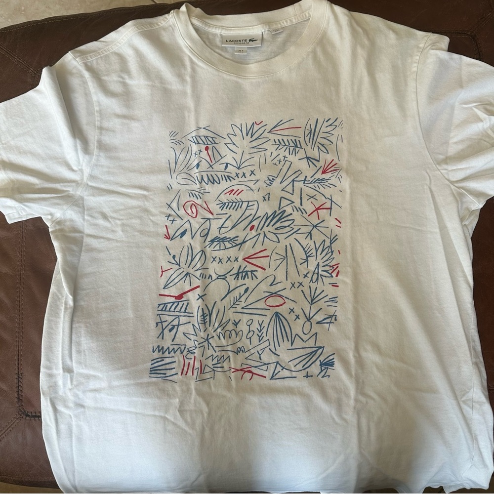 Lacoste White Regular Fit T-Shirt
